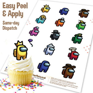 Among Us Cupcake Toppers