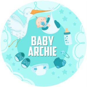 Baby Boy Name Cake Topper