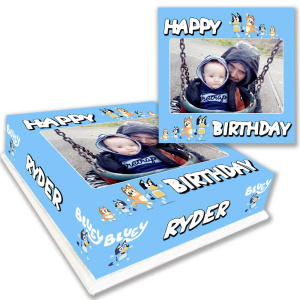 Bluey Photo Cake Image