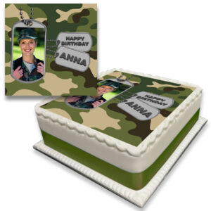 Camo Photo Cake