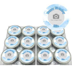 Clouds Photo Cupcakes
