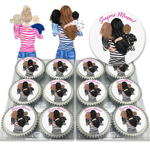 Custom Super Mum Cupcakes