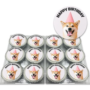 Cute Dog Birthday Cupcakes