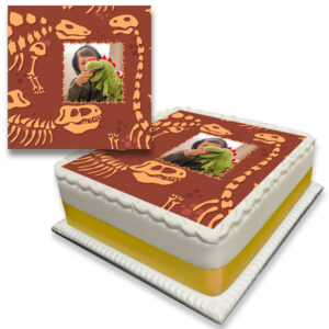 Dinosaur Bones Photo Cake