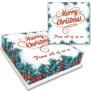 Festive Merry Christmas Cake