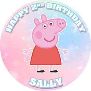 Girls Peppa Pig Cake Topper