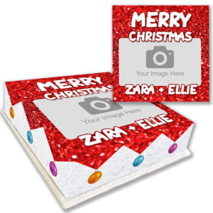 Glitter Christmas Baubles Cake