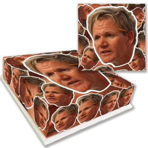 Gordon Ramsay Face Birthday Cake