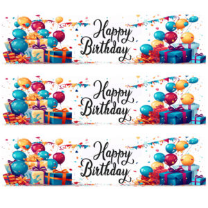 Happy Birthday 1 Edible Photo Ribbon