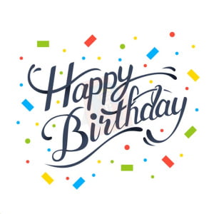 Happy Birthday Edible Cake Topper