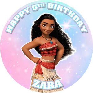 Moana Girls Custom Cake Topper