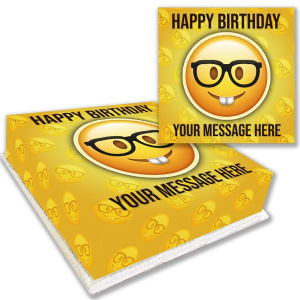 Nerdy Emoji Birthday Cake Delivered