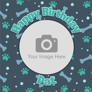 Paw prints cake topper