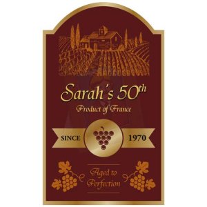 Personalised Red Wine Label 2