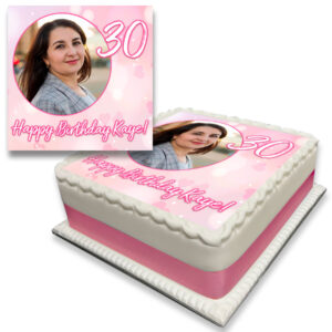 Pink Photo Cake