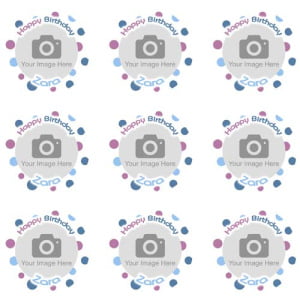 Polka Dot Cupcake Toppers