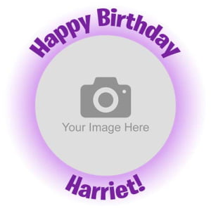 Purple Glow Cake Topper