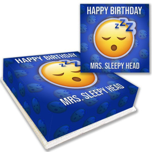 Sleepy Emoji Birthday Cake Online