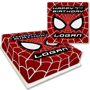 Spiderman Birthday Cake Custom Text