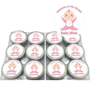 Welcome Baby Girl Cupcakes