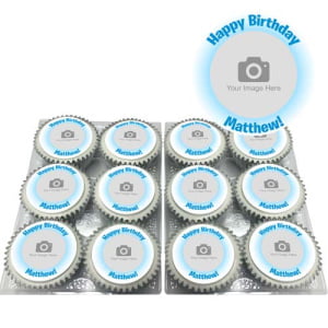 blue glow cupcakes