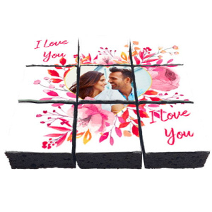 brownie pic in heart