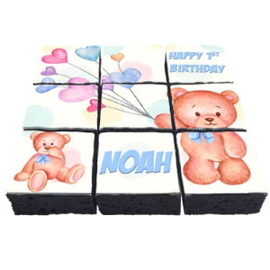 brownie teddy bear hearts