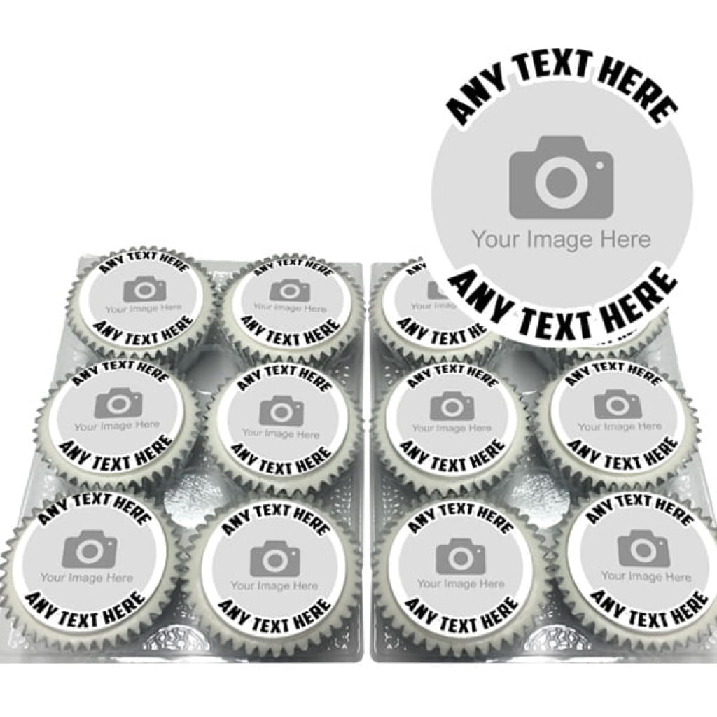 custom photo upload cupcakes
