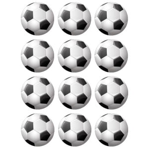 football cupcake toppers