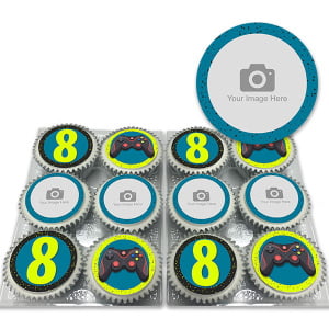 gaming photo cupcakes
