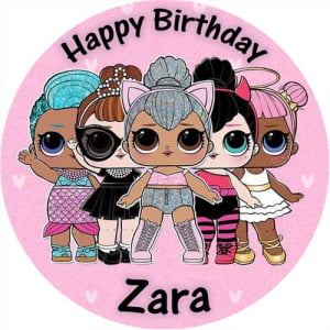 lol dolls cake topper