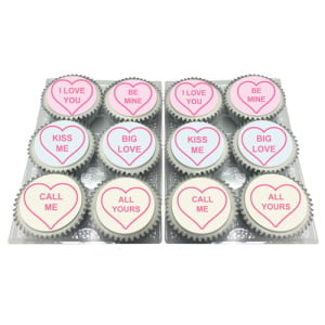 love heart cupcakes