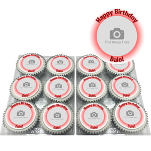 red glow cupcakes