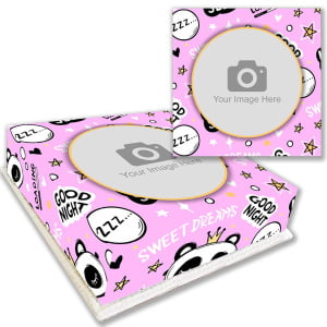 sleepy panda photo cake