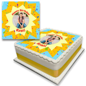 Birthday Party Photo Cake