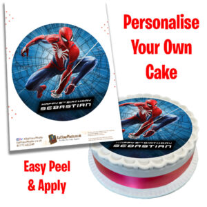 Spiderman Edible Photo-on-Cake